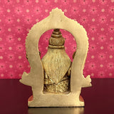 4.4 Inches Lakshmi Ganesh Saraswati Brass Idol - Decorative Home Decor - Crafts N Chisel - Indian Home Decor USA