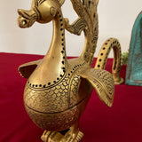 Annapakshi Brass Dhoop Dani With Handle, Incense Holder - Crafts N Chisel - Indian Home Decor USA