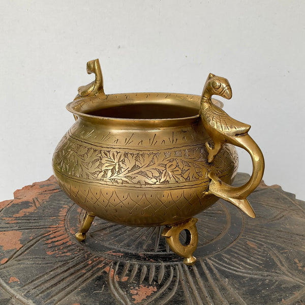 Decorative Brass Planter - Crafts N Chisel - Indian Home Decor USA