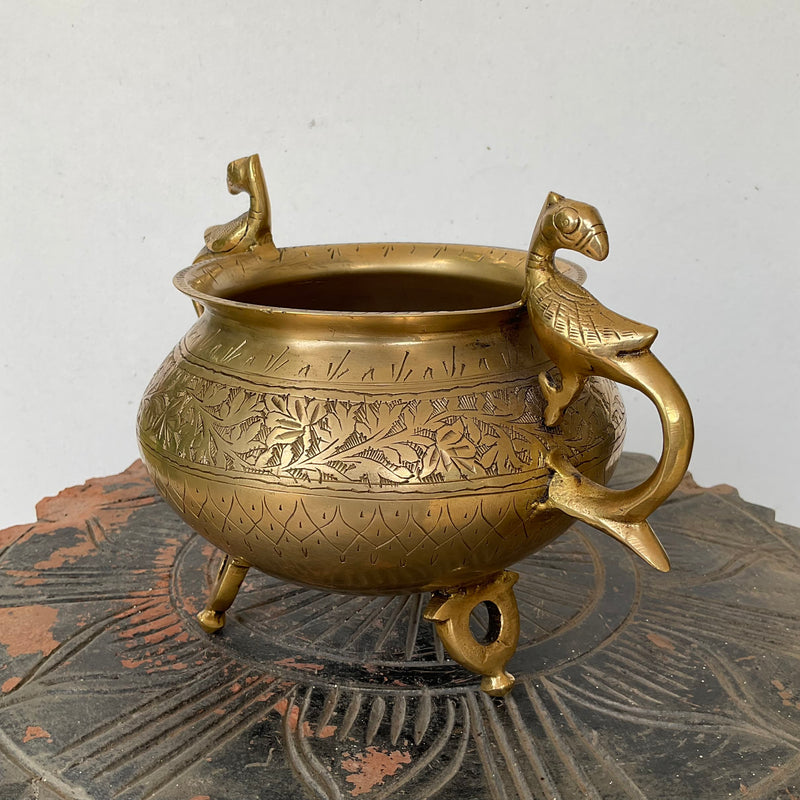 Decorative Brass Planter - Crafts N Chisel - Indian Home Decor USA