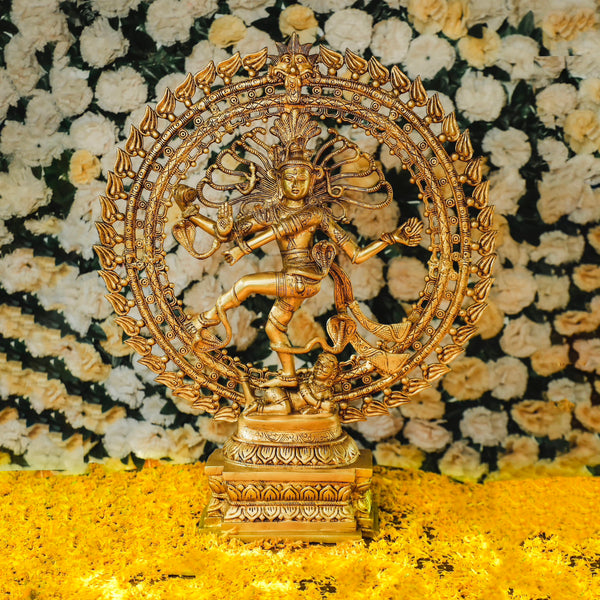 27 Inches Dancing Lord Natraj Idol - Decorative Statue - Crafts N Chisel - Indian Home Decor USA