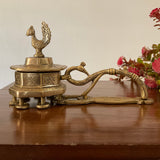 8 Inches Bird Brass Dhoop Dani With Handle, Incense Holder - Crafts N Chisel - Indian Home Decor USA