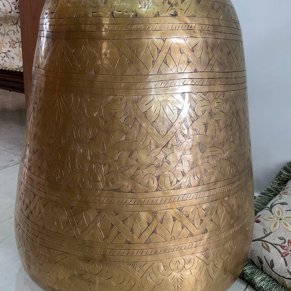 22” Decorative Brass Pot Planter Home Decor - Crafts N Chisel - Indian Home Decor USA