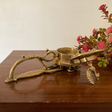 8 Inches Bird Brass Dhoop Dani With Handle, Incense Holder - Crafts N Chisel - Indian Home Decor USA