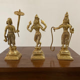 6 Inches Lord Vishnu Dashavatar Brass Idols - Decorative Home Decor - Crafts N Chisel - Indian Home Decor USA