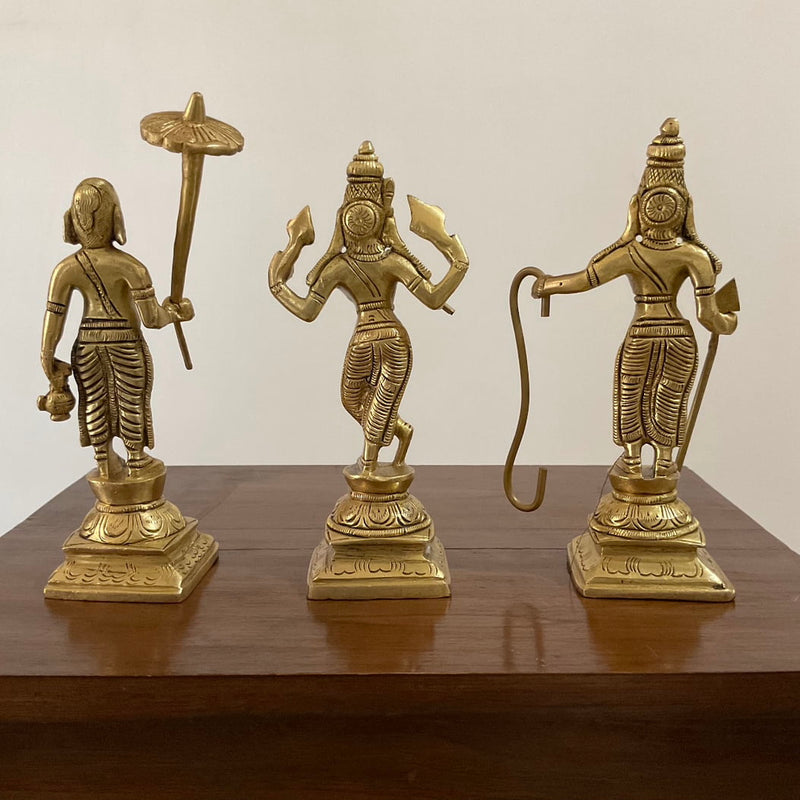 6 Inches Lord Vishnu Dashavatar Brass Idols - Decorative Home Decor - Crafts N Chisel - Indian Home Decor USA