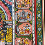 Punchmukhi Ganesha Pattachitra Painting Framed, Handpainted Wall Decor - Crafts N Chisel - Indian Home Decor USA