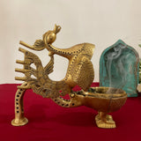 Annapakshi Brass Dhoop Dani With Handle, Incense Holder - Crafts N Chisel - Indian Home Decor USA