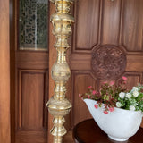 5 Feet Annapakshi Nilavilakku (Set of 2) - Handmade Brass lamp - Decorative Decor - Crafts N Chisel - Indian Home Decor USA