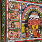 Punchmukhi Ganesha Pattachitra Painting Framed, Handpainted Wall Decor - Crafts N Chisel - Indian Home Decor USA