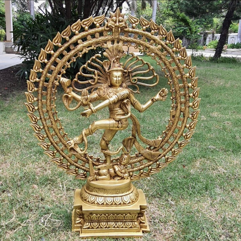 27 Inches Dancing Lord Natraj Idol - Decorative Statue - Crafts N Chisel - Indian Home Decor USA