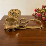 8 Inches Bird Brass Dhoop Dani With Handle, Incense Holder - Crafts N Chisel - Indian Home Decor USA