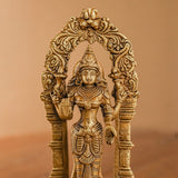 Lord Vishnu & Goddess Lakshmi Brass Idol - Decorative Home Decor - Crafts N Chisel - Indian Home Decor USA