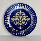 12 Inches Mandala Lippan Art Wall Hanging - Clay Mirror Wall Decor - Crafts N Chisel - Indian Home Decor USA