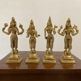 6 Inches Lord Vishnu Dashavatar Brass Idols - Decorative Home Decor - Crafts N Chisel - Indian Home Decor USA