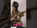 29 Inches Goddess Saraswati Brass Idol Statue Dual Finish