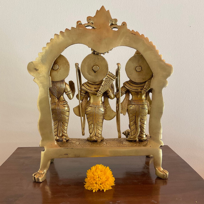 11.5” Ram Darbar Brass Idol - Crafts N Chisel - Indian Home Decor USA