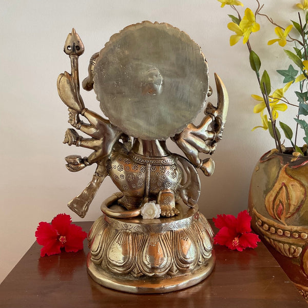 12.5” Lord Hanuman Punchmukhi Idol - Decorative Home Decor - Crafts N Chisel - Indian Home Decor USA