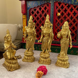 12.5” Ram Darbar Brass Idol - Crafts N Chisel - Indian Home Decor USA