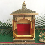14” Wooden Temple (Mandir) - Crafts N Chisel - Indian home decor - Online USA