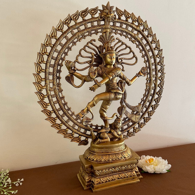 27” Dancing Lord Natraj Idol - Decorative Statue - Crafts N Chisel - Indian Home Decor USA