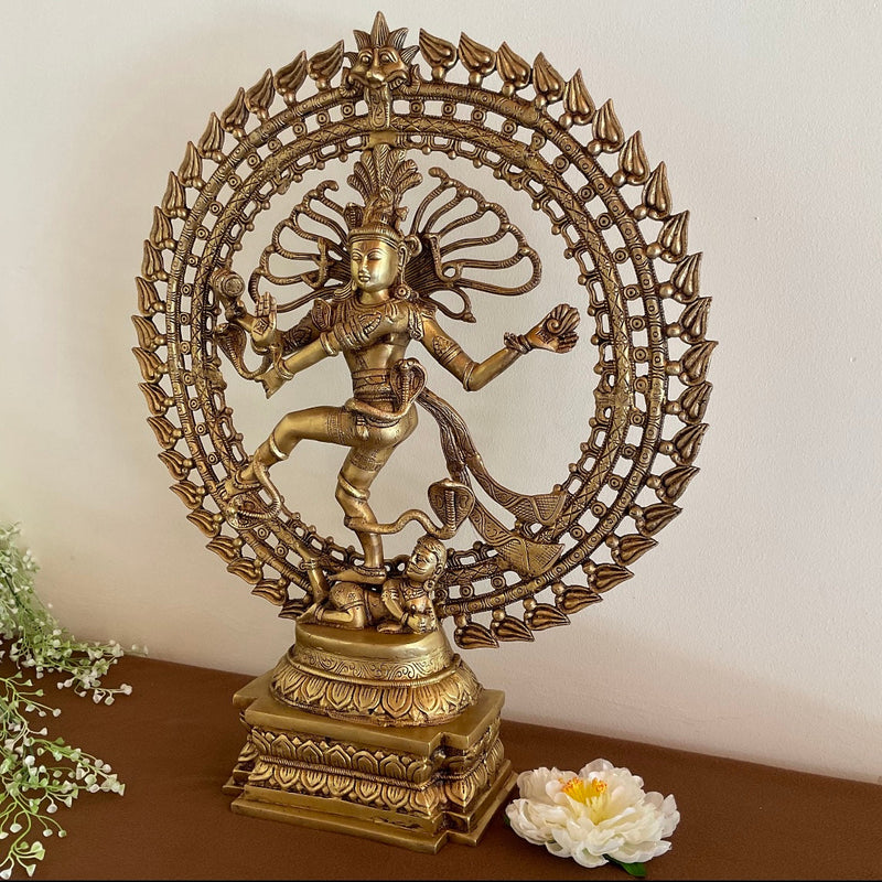 27” Dancing Lord Natraj Idol - Decorative Statue - Crafts N Chisel - Indian Home Decor USA