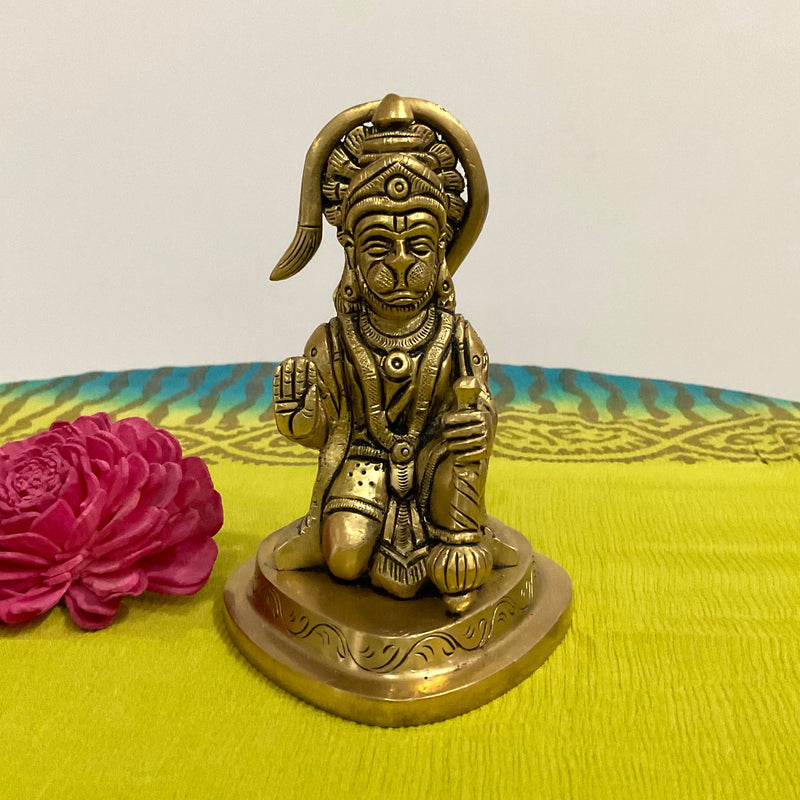 4” God Brass Idols (Set of 5) - Pooja Murti Statue - Housewarming Gift - Crafts N Chisel - Indian Home Decor USA