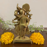 5.5” Lord Shrinathji Brass Idol - Crafts N Chisel - Indian Home Decor USA