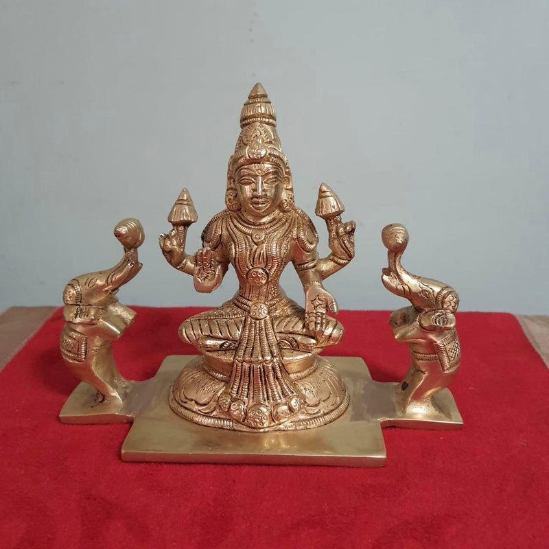 Ashtalakshmi Brass Idol - Decorative Figurine - Crafts N Chisel