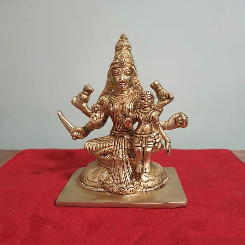 Ashtalakshmi Brass Idol - Decorative Figurine - Crafts N Chisel