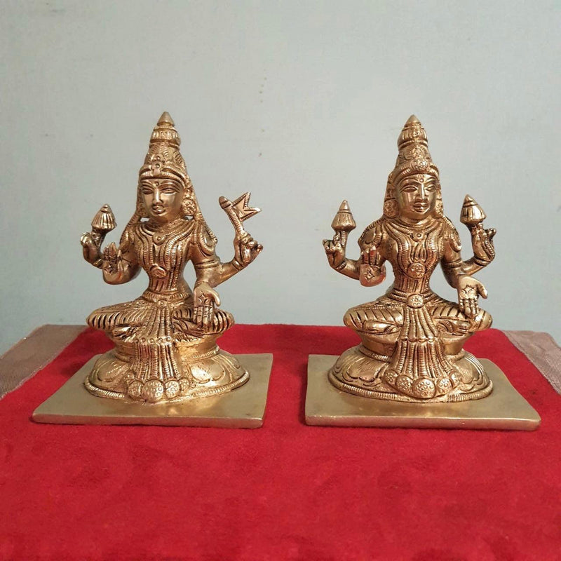 Ashtalakshmi Brass Idol - Decorative Figurine - Crafts N Chisel