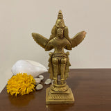 6” Garuda Brass Idol - Decorative Figurine - Crafts N Chisel - Indian Home Decor USA