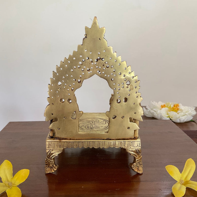8” Sinhasan For Idols And Pooja - Crafts N Chisel - Indian Home Decor USA
