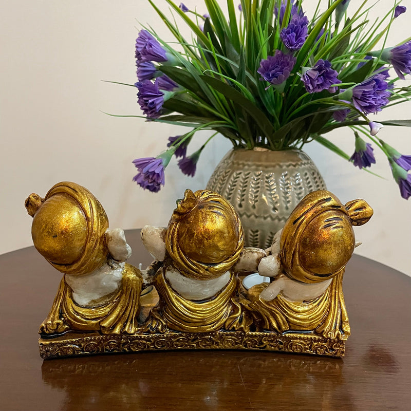 Baby Ganesha Candle Holder - Crafts N Chisel - Indian Home Decor USA
