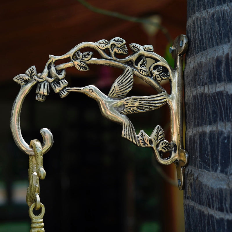 Brass Bird Hanger - Holder (Set of 2) - Crafts N Chisel - Indian Home Decor USA