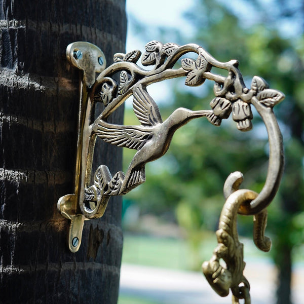Brass Bird Hanger - Holder (Set of 2) - Crafts N Chisel - Indian Home Decor USA