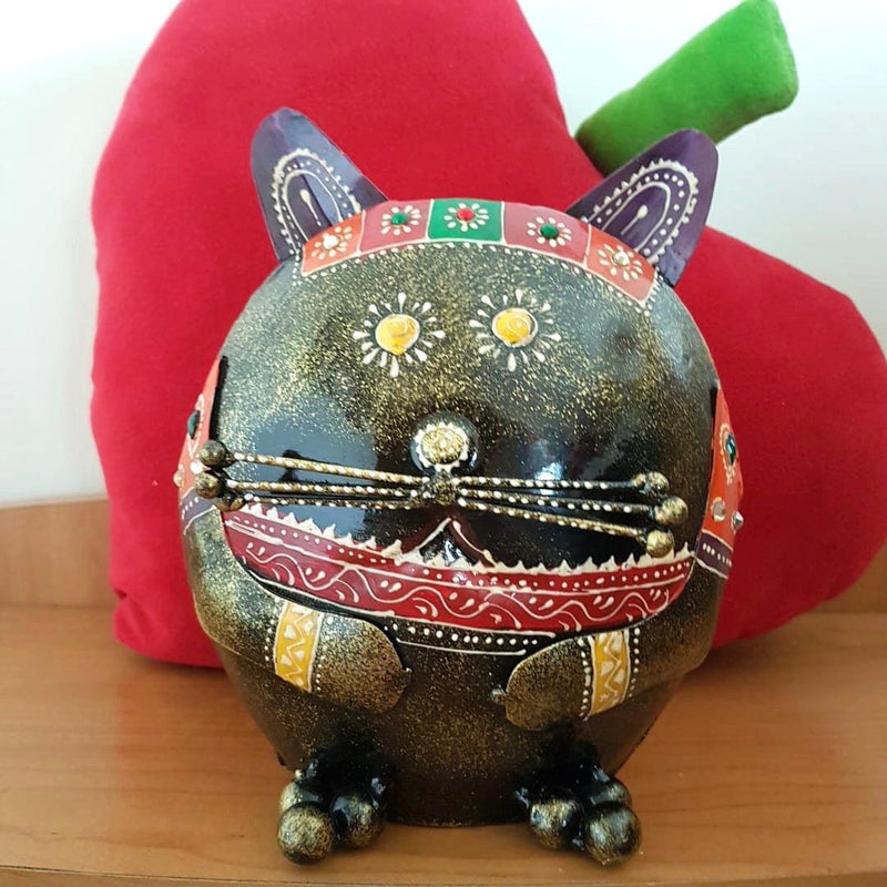 Cat Piggy Bank For Boys & Girls - Great Gift For Kids - Crafts N Chisel - Indian home decor - Online USA