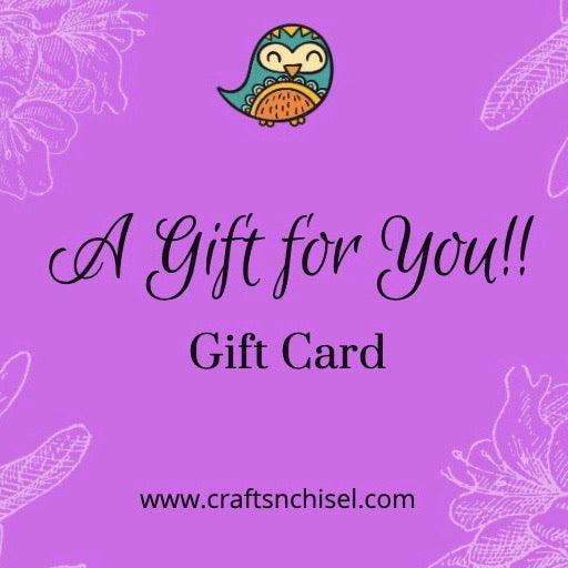 Crafts N Chisel E-Gift Cards-Crafts N Chisel - Indian handicrafts home decor USA