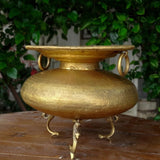 Decorative Brass Flower Pot-Crafts N Chisel USA - Indian Home Decor USA