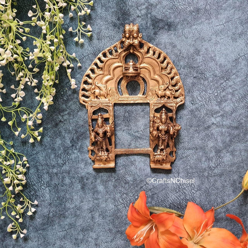 Divine Brass Prabhavali - Ethnic Wall Decor- Indian Home Decor - Crafts N Chisel USA