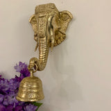 Lord Ganesh Bell - Brass Wall Hanging - Decorative and Religious - Crafts N Chisel - Indian home decor - Online USA