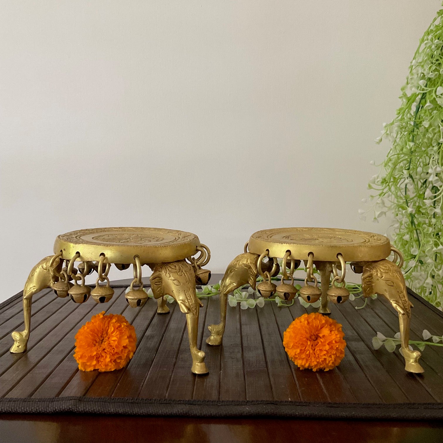 Brass Chowki | Indian Handicrafts Home Decor USA | Crafts N Chisel
