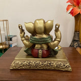 Ganesha Idol With Tea Light - Festive Decor - Perfect For Gift - Crafts N Chisel - Indian Home Decor USA