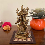 Garuda, Lord Vishnu & Devi Lakshmi Brass Idol - Decorative Figurine - Crafts N Chisel - Indian Home Decor USA