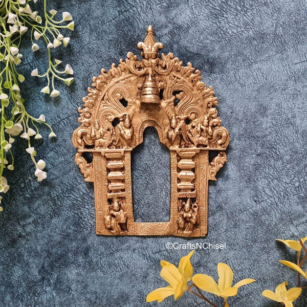 Handcrafted Brass Prabhavali - Ethnic Wall Decor- Indian Home Decor - Crafts N Chisel USA