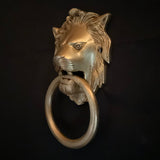 Lion Brass Door knocker Hanging - Home Decor - Crafts N Chisel - Indian Home Decor USA