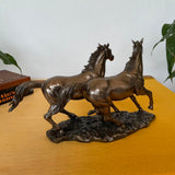Bonded Bronze Horse Showpiece, Animal Decor - Crafts N Chisel - Indian Home Decor USA
