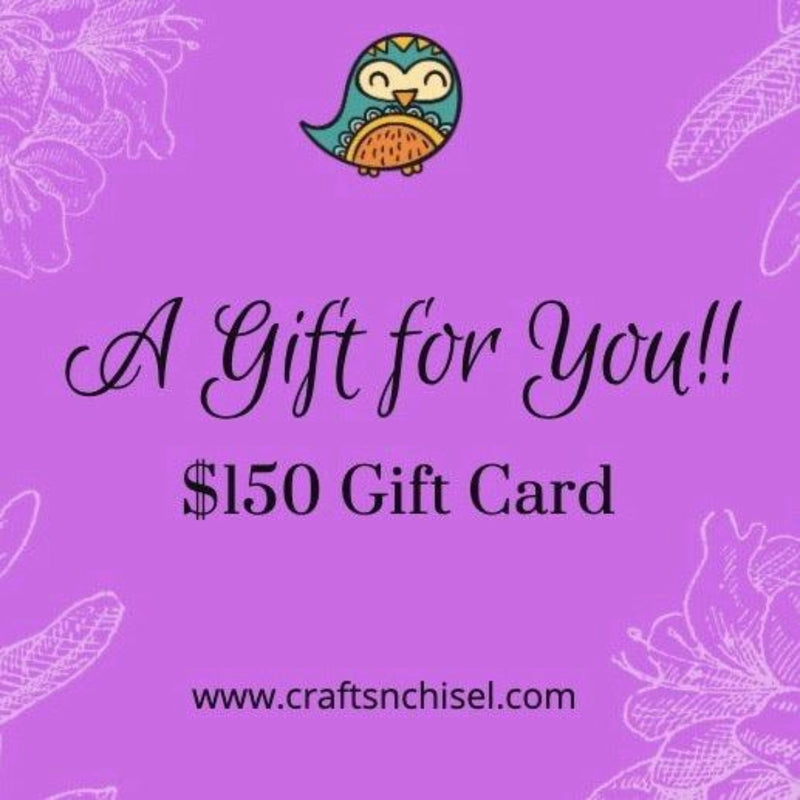 Crafts N Chisel $150 E-Gift Card - Crafts N Chisel - Indian Home Decor USA