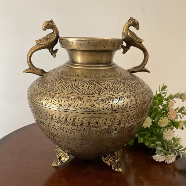 Decorative Brass Pot Planter Home Decor - Crafts N Chisel - Indian Home Decor USA