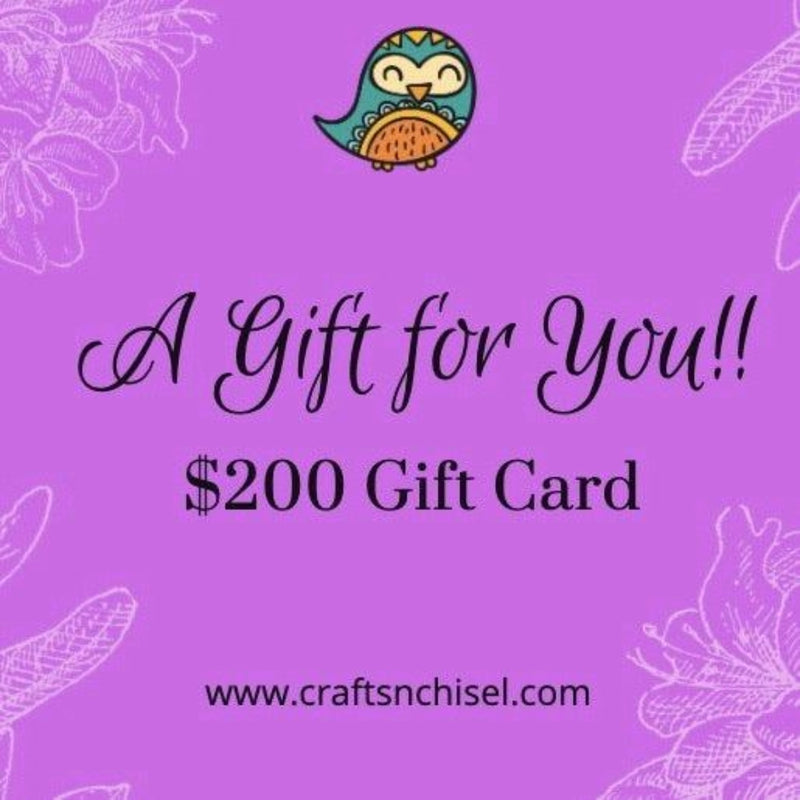 Crafts N Chisel $200 E-Gift Card - Crafts N Chisel - Indian Home Decor USA